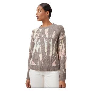 Rails Virgo Womens Crewneck Cozy Sweater Small Gray Tie Dye Long Sleeve